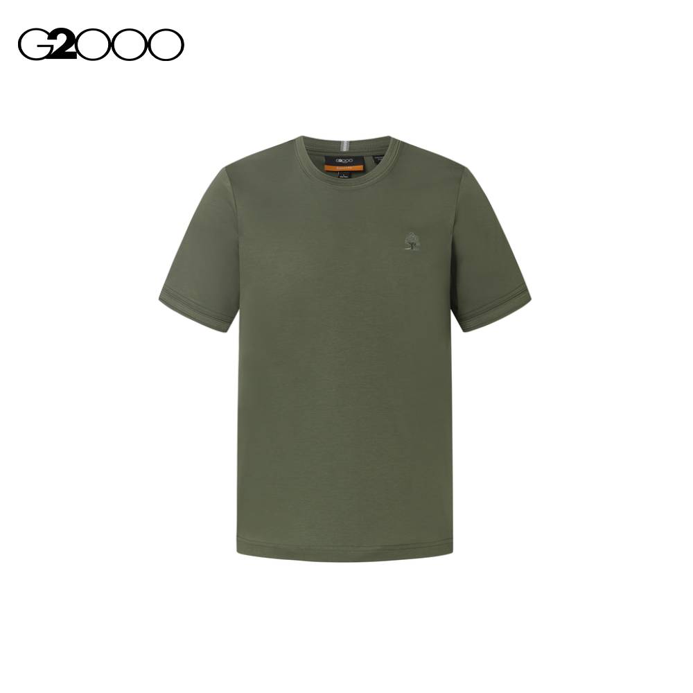 G2000 Men Mercer Embroidery Logo Mercerized Cotton Jersey Tee