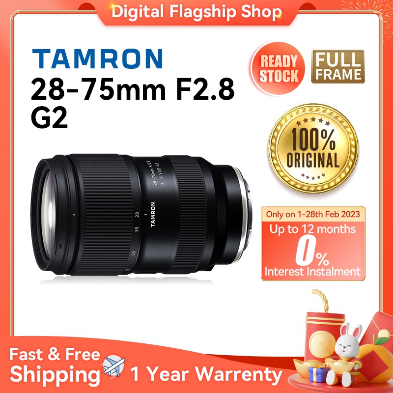 READY STOCK  Tamron 28-75mm G2  F2.8 Di III VXD  Full-Frame Mirrorless Camera Lens For Sony FE  A7 A7R III IV A7C Tamron 28 75 2.8 G2